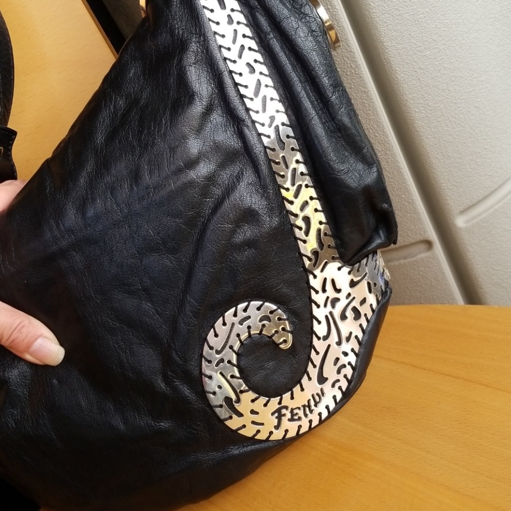 Fendi small Biga Sterling Silver Goat leather bag